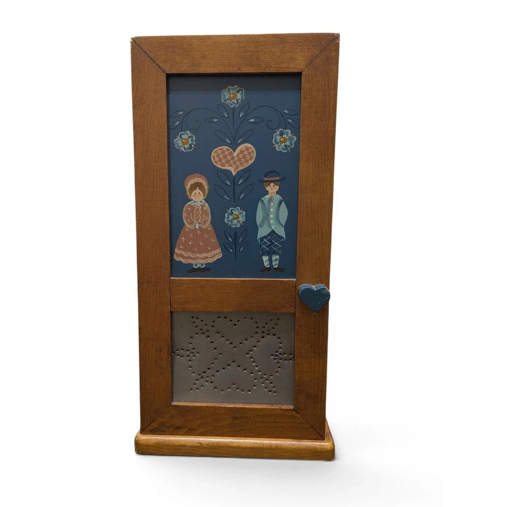 Cottagecore Handpainted Cabinet Coffee Station